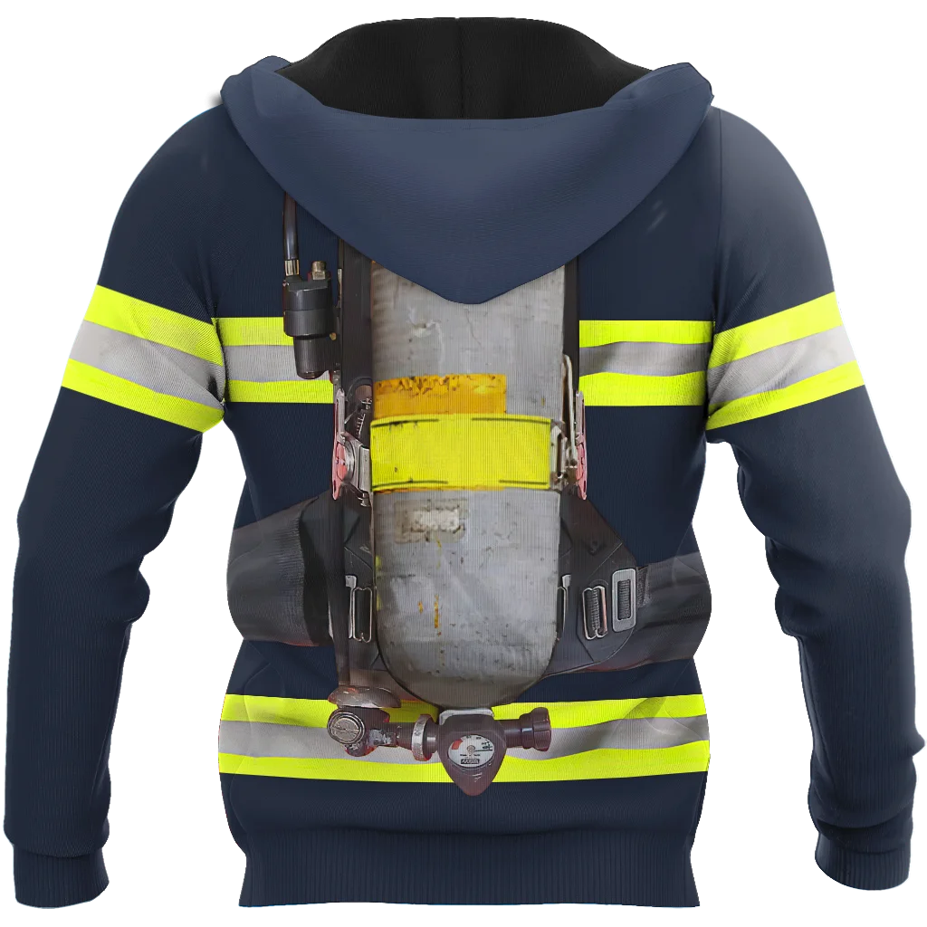 Anpassen Name Brave Firefighter 3D Gedruckt Männer Herbst Hoodie Unisex Mit Kapuze Sweatshirt Streetwear Casual Zipper Hoodies DK419 – Detail 7