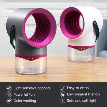 

2020 New LED Killer Lamp Catcher USB Lamp Fan Pest Insect Trap Light Repellent