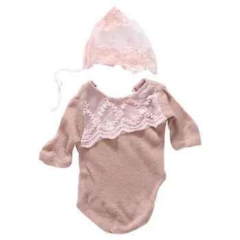 

2 Pcs/set Infants Baby Wrap Clothing Hat Outfits Newborn Photography Props Photo Accessories QX2D