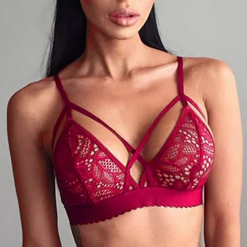 

Fashion Women Intimates Black Tank Plus Size 3X Sexy Lace Trim Bralette Jacquard Perspective Spaghetti Straps Camisoles