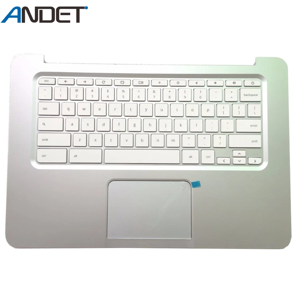 Для hp Chromebook 14 QX Упор для рук крышка клавиатура корпус Топ чехол серебристый