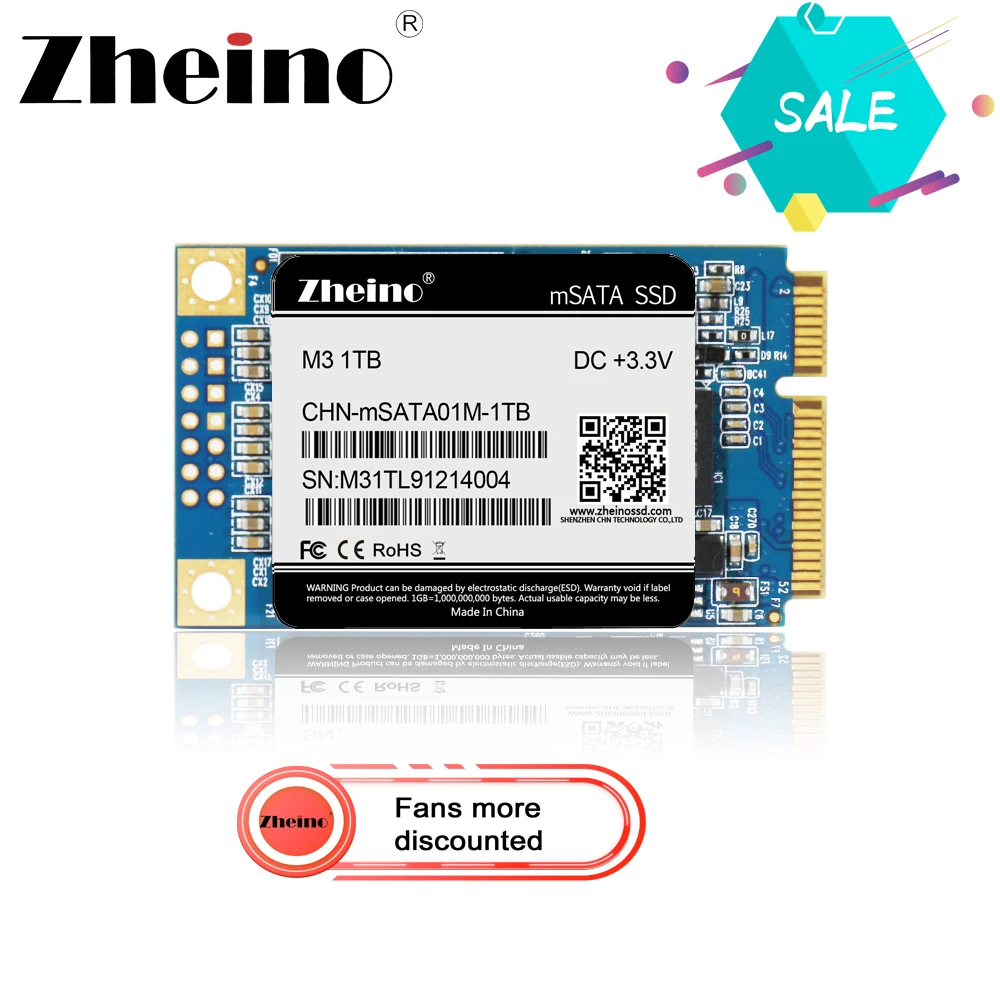 Жесткий диск Zheino mSATA SSD 120 ГБ 240 480 128 256 512 1 ТБ SATA3 Внутренний твердотельный жесткий