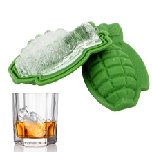 3D граната форма льда кубик форма для мороженого силиконовая бар напитки льда кухонные инструменты