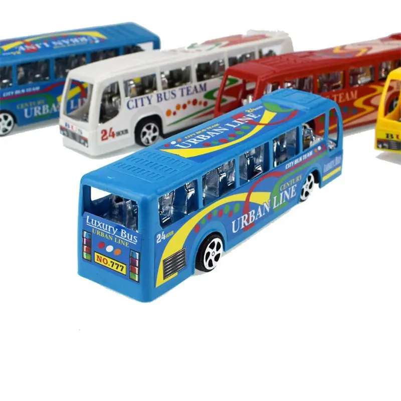 5.5" City Bus Inertial Cars Kids Toys Car Model Vehicles Baby Toy Layout Landscape Gift Gifts technique toys - 4