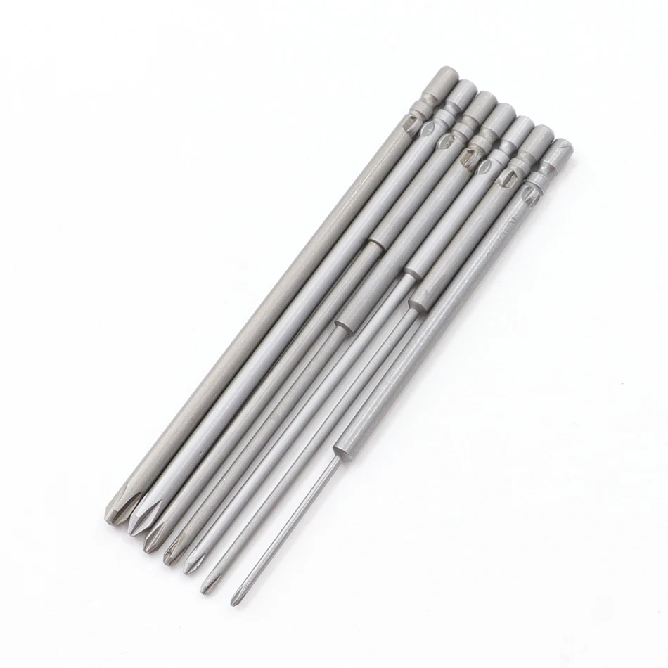 4MM Magnetic Srewdriver Bits 800 Cross Electric Batch Head S2 Alloy Steel Material Multi-standard Cross Phillips Hex Batch Tips - 4