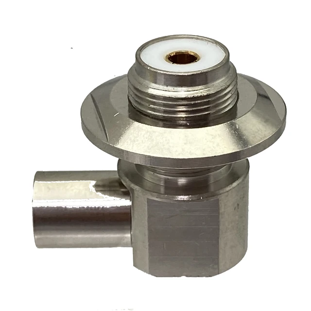 Connettore UHF SO239 Femmina Angolo Retto Connettore UHF Femmina SO239 A 90° Per Cavi LMR195, RG58, RG400, RG142 - Adatto Per Saldatura Connettore Ad Angolo Retto 90 - Foto 9