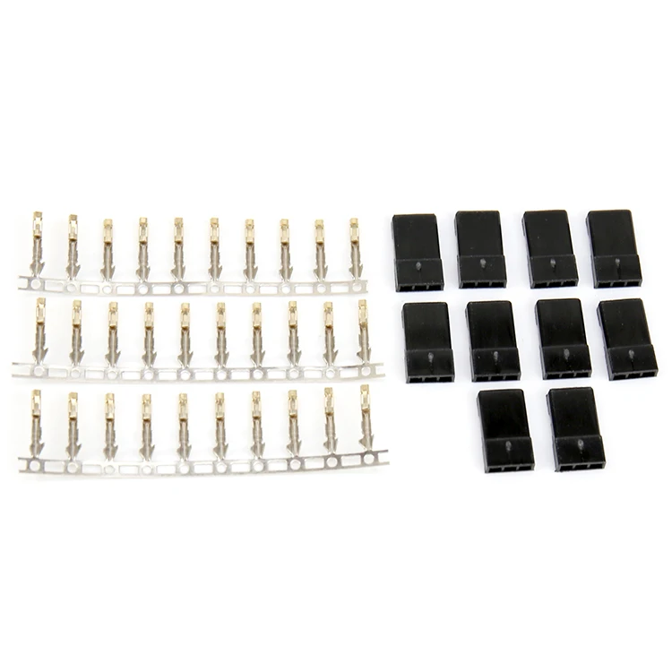 

AMASS 10Sets AMASS JR Servo Plug Kit Gold Plated Anti-loose Buckle Male Female Connector for Aircraft UAV/Drone Servo FUTABA JR