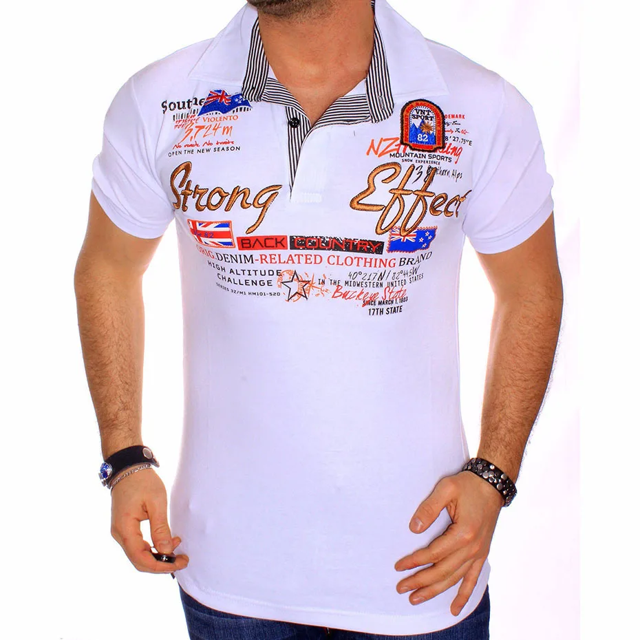 Zogaa/ летние хлопковые рубашки поло с коротким рукавом для мужчин, большие размеры, рубашки поло, Джерси, мужские рубашки поло с коротким рукавом, брендовая одежда