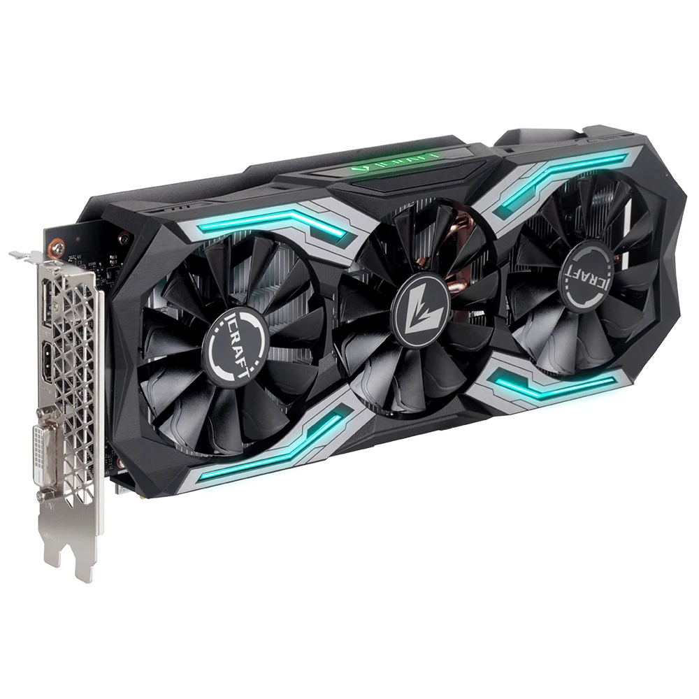 Видеокарта Maxsun GeForce GTX 1660 Super iCraft 6G видеокарта Nvidia GDDR6 GPU для видеоигр 12 нм RGB