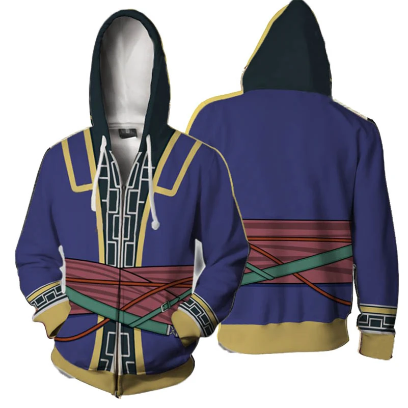 

2019 New Game Fire Emblem Main Character Cosplay Costume Zipper Hoodie Cosplay Men and Women Casual Sports Sweatshirt