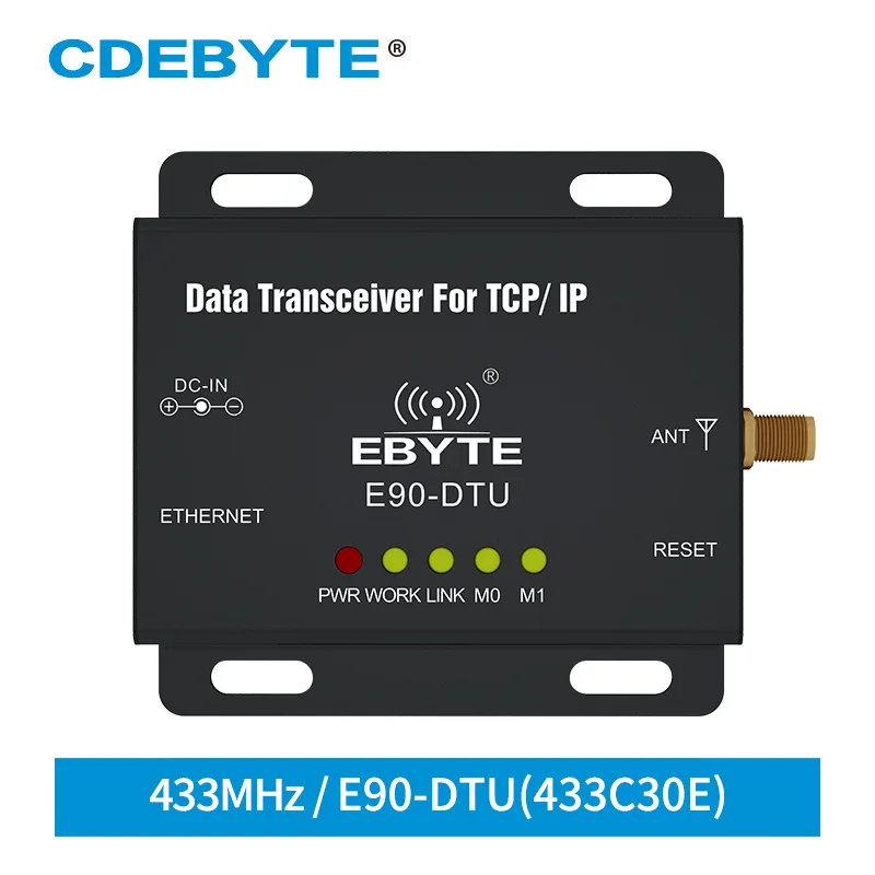 Ethernet Modbus длинный диапазон 433 MHz 1W IoT uhf 3 км Беспроводной трансивер МГц передатчик