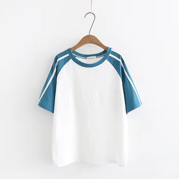 

2018 new summer wear sexy shirt womens clothing T-Shirts short sleeves cartoon design fresh round neck