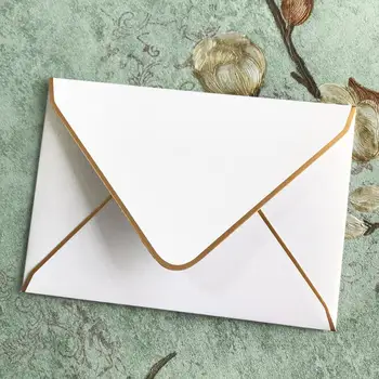 

20pcs/lot Hot Stamping Envelope Wedding Invitation 160mm*113mm Craft Paper Envelope Thanksgiving Message Card