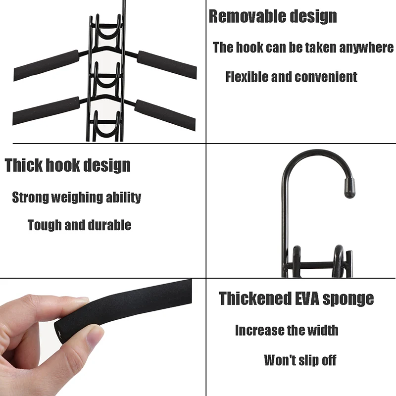 Clothes Hanger, Cabide Multifuncional Wardrobe Hanger, Space-Saving, Detachable Storage Rack, Connect Hooks