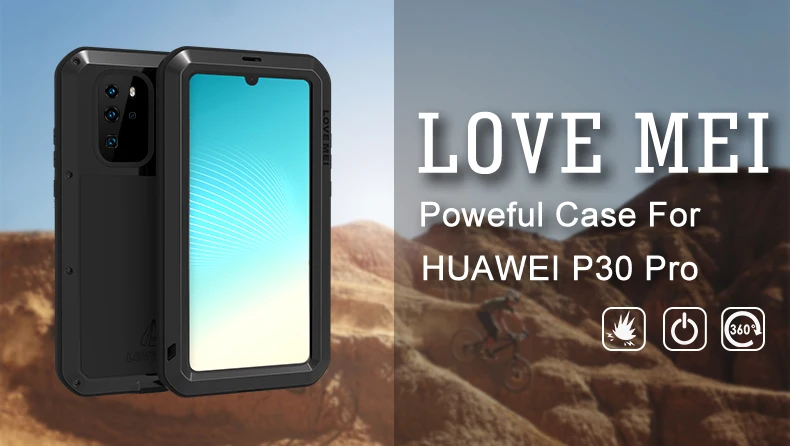 huawei snorkeling case LOVE MEI Metal Waterproof Phone Case For Huawei P30/P30 Pro/P30 Lite/Nova 4e Shockproof Cover Aluminum Protection& Gorilla Glass pu case for huawei