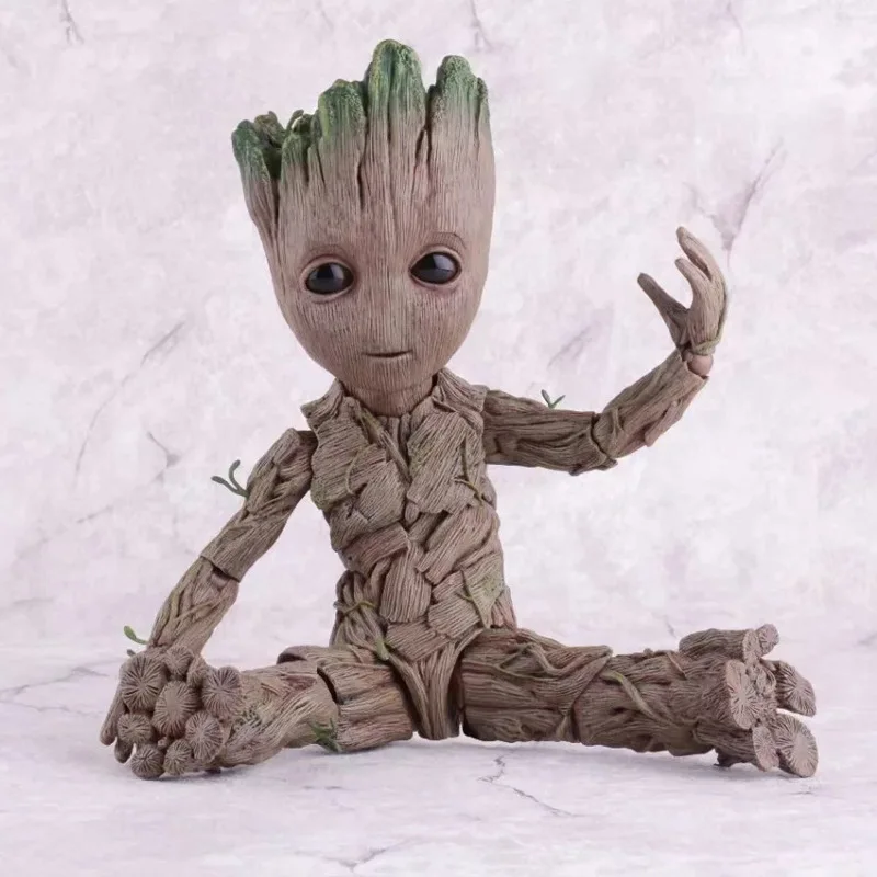

Anime Galaxy Guard Grout Baby Groot Small Tree Movable Joint Garage Kit Model