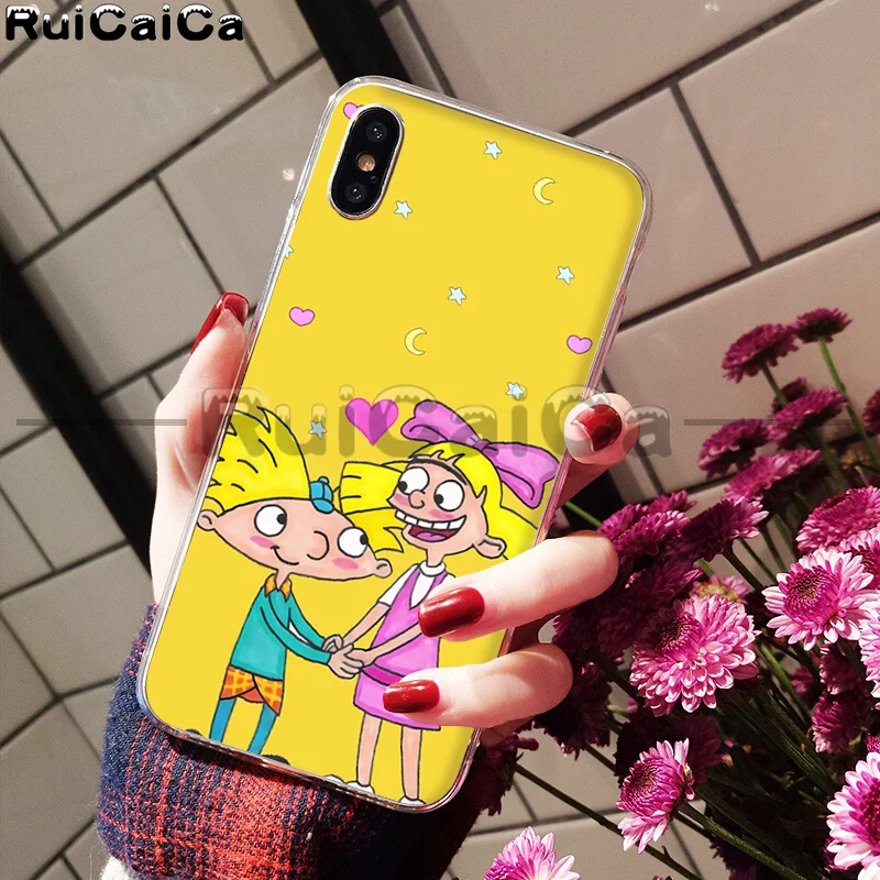 RuiCaiCa Hey Arnold Coque Shell чехол для телефона Apple iPhone 8 7 6 6S Plus X XS MAX 5 5S SE XR мобильные чехлы - Цвет: A9