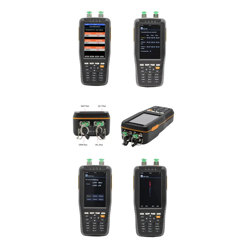 TM70B PON измеритель мощности оптоволоконный тестер 1310/1490/1550nm автоматическое отключение для EPON GPON xPON OLT-ONU TM70B-OV1