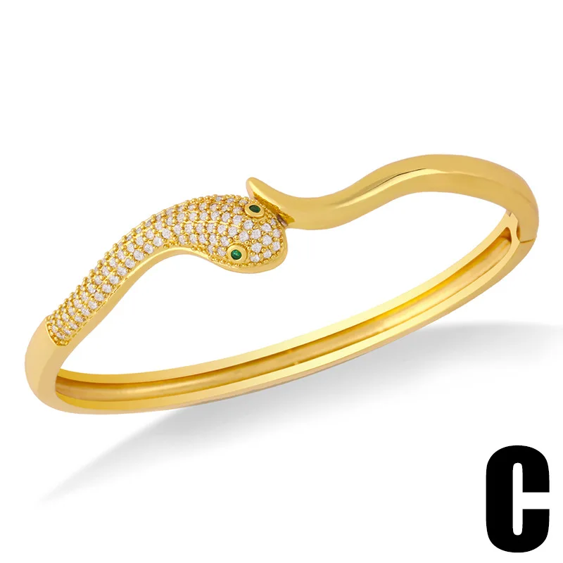 Vintage Snake Bracelets For Women Zirconia Stainless Steel Animal Adjustable Bracelet Snake Bangle Jewelry Gift Bijoux Femme bangle bracelet snake bangle bracelet