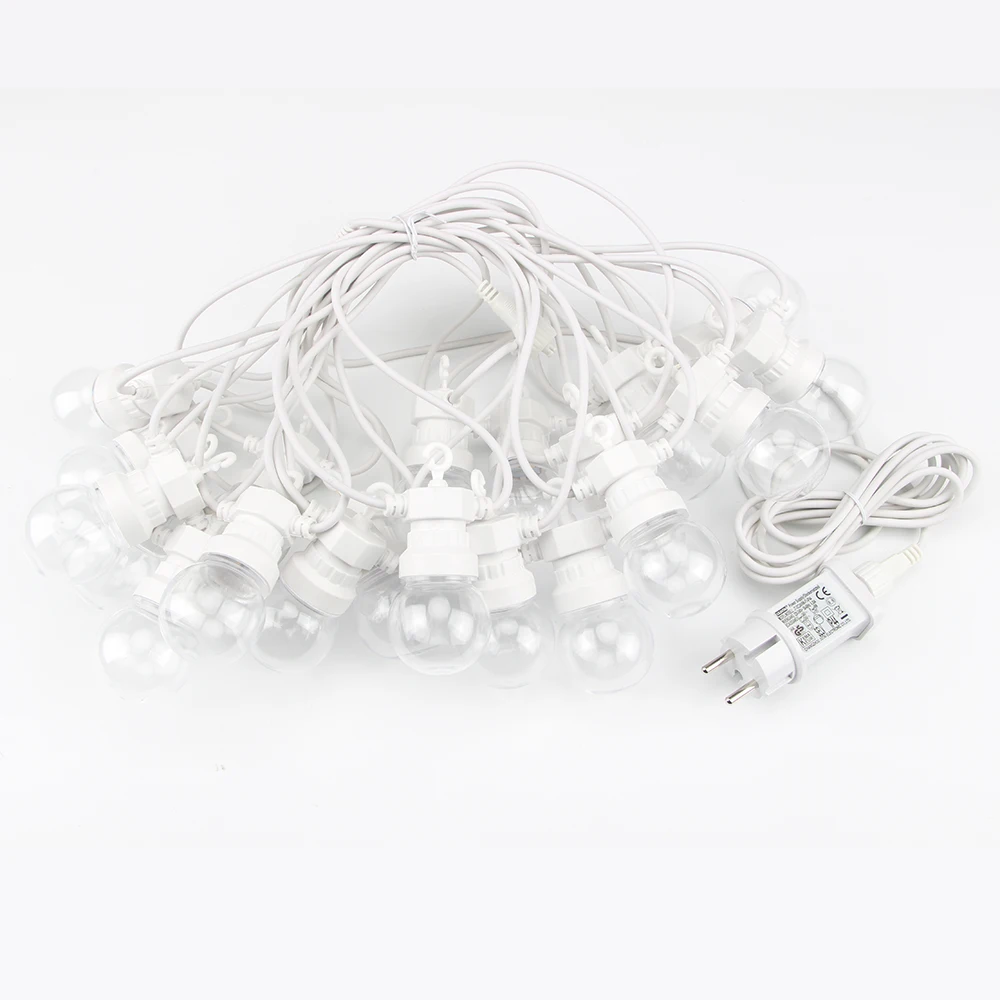 Billige 13m LED globus Girlande string licht fee hochzeit im freien garten party Terrasse decor string licht weiß draht für hängen camping