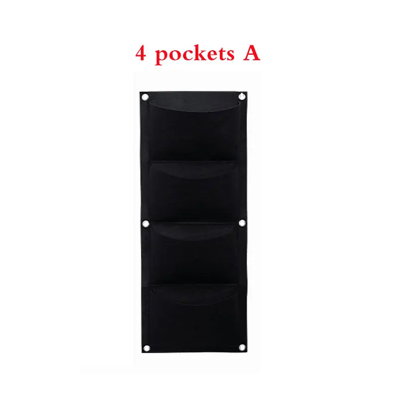 4 pockets A 4/7/12 кармашков для садоводства расти карман для дома и улицы настенный вертикальный Посадка сумка для хранения Контейнер для саженцев выращивание сумки - Цвет: 4 pockets A