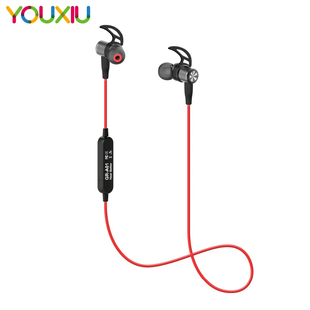 Беспроводные спортивные Bluetooth V4.2 наушники с защитой от пота стерео для бега и