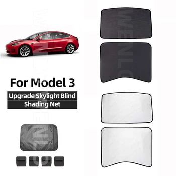 

Car Sunroof Sunshade For Tesla Model 3 Sunshade Front And Rear Skylight Windshield Glass Roof Shading Net Auto Accessories