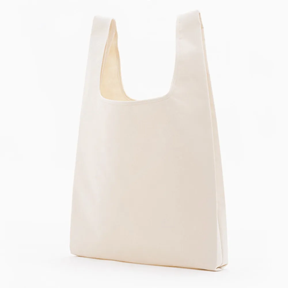 Большая вместительная креативная Складная утолщенная Сумка-тоут из ткани Оксфорд, многоразовая сумка для покупок Bolsas De Tela - Цвет: White