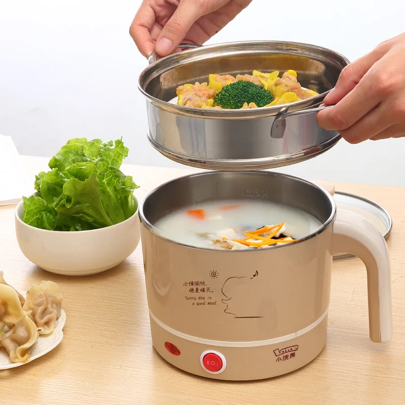 

Small Raccoon Multi-functional Electric Cooker Dormitory for Students Mini Cooking Useful Product Small Dormitory Electric Hot P