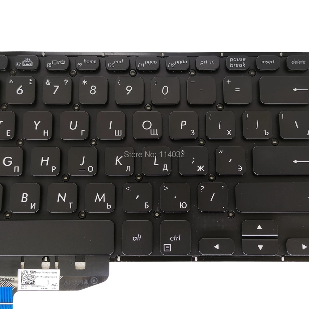 Teclados para Asus Peças de Reparo Teclado Retroiluminado Substituição Vivobook Flip Tp412fa ua ru Russo Preto Asm18a2 Novo Tp412 - Imagem 3