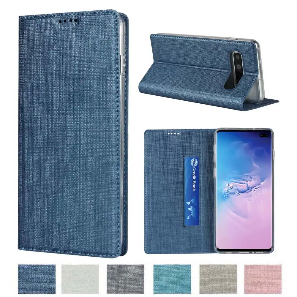 

For samsung Galaxy S10 s10 plus case PU+TPU Shock-proof Protective case cover Leatherwear Phone shell