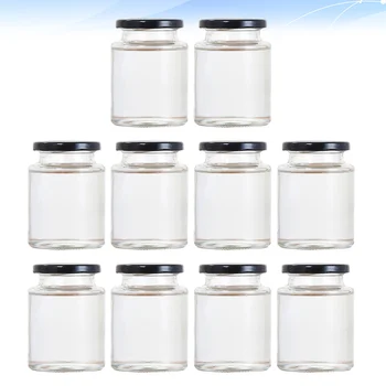 

10 Pcs Glass Sealed Can Food Storage Can Honey Storage Container（150ml）