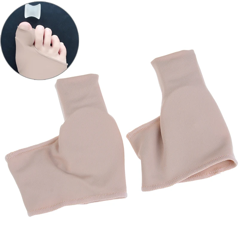 

2 Pcs/Set Bunion Corrector Gel Pad Stretch Nylon Hallux Valgus Protector Guard Toe Separator Orthopedic Supplies protector