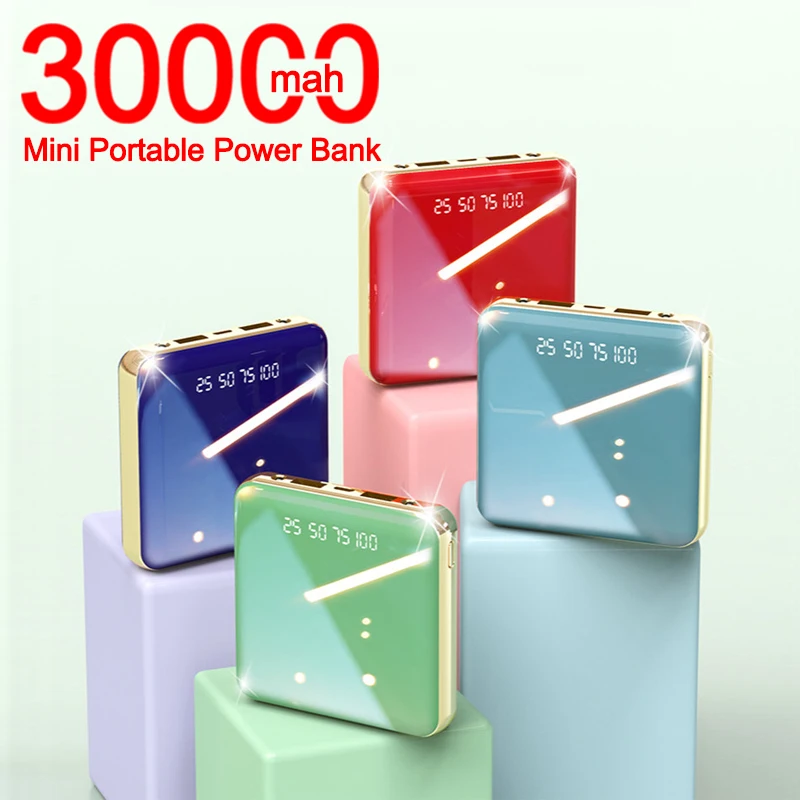 30000 мАч Power Bank портативный мини-телефон быстрое зарядное устройство и смартфоны