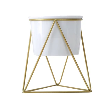 

Brand New Style Retro Iron Line Flowers Vase Metal Plant Holder Modern Solid Home Decor Nordic Styles Iron Vase
