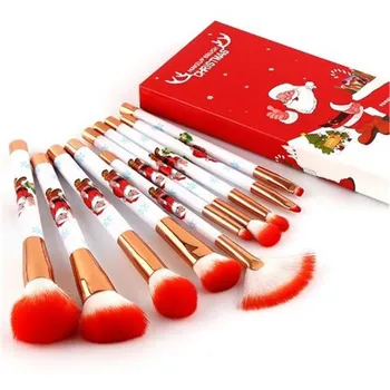 

Christmas Makeup Brushes Set Eye Shadow Foundation Powder Beauty Make Up Brush Cosmetic Beauty Tool Maquiagem for Women Gift