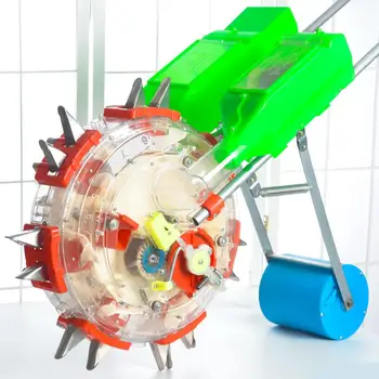 

Hand push type new wheel rolling corn peanut soybean bean seeding machine multi-function on-demand fine fertilization planter