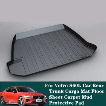 

Puou Non-Slip Waterproof 3D For Volvo S60L 2010-18 Mat Rear Trunk Liner Cargo Floor Tray Carpet Guard Protector Car Accessories
