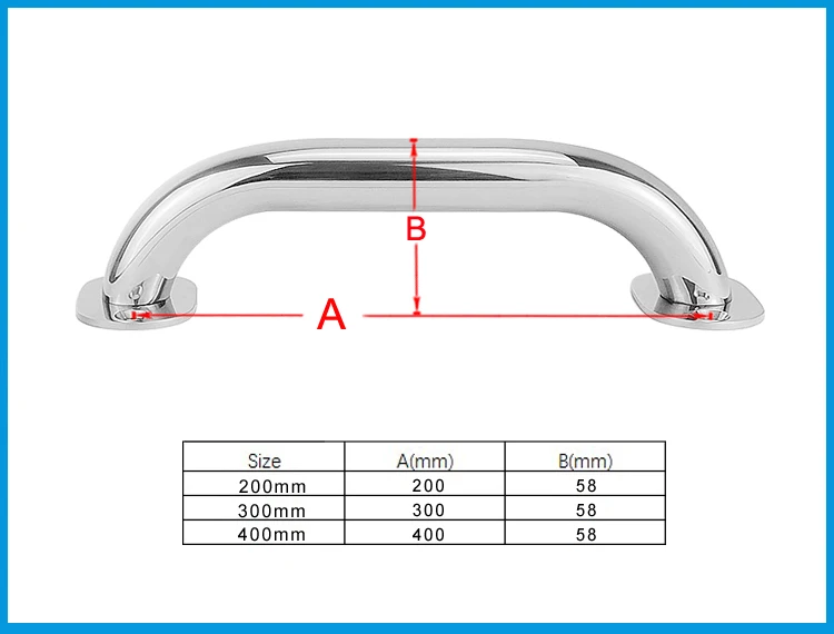 2 шт. морской класс 316 нержавеющая сталь поручень, ручка лодка люк морская яхта ванная комната