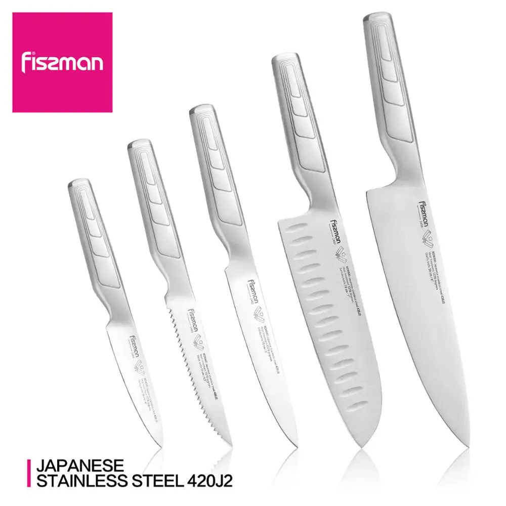 Fissman Nowaki серии японские 420 кухонные ножи из нержавеющей стали Santoku нож для