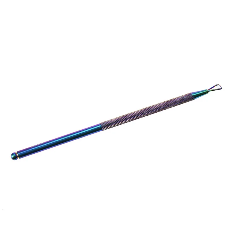 1 Pc UV Gel Polish Remover Nail Art Tool Manicure Clearner Care Tool Nail Cuticle Pusher Stainless Steel Triangle Stick Rod