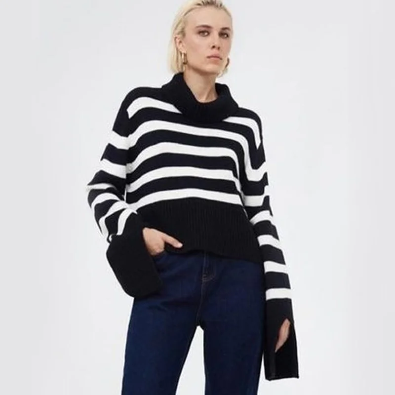 feminina outono inverno malha pullovers para mulher