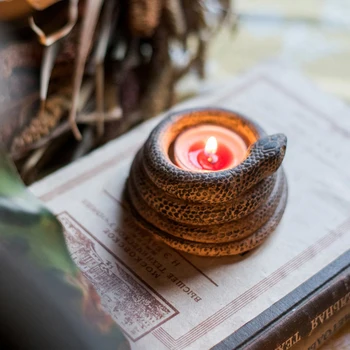 

Snake coiling design concrete candlestick silicone mold creative home decoration pieces mold cement eggs placed container mold
