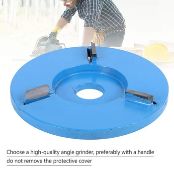 

Wood Carving Disc Woodworking Engraving 4-tooth Milling Cutter for 16mm Aperture Angle Grinder TN88