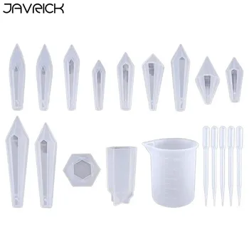 

1 Set Crystal Epoxy Resin Mold Pendulum Casting Silicone Mould Handmade DIY Crafts Earring Necklace Pendant Jewelry Making Tools
