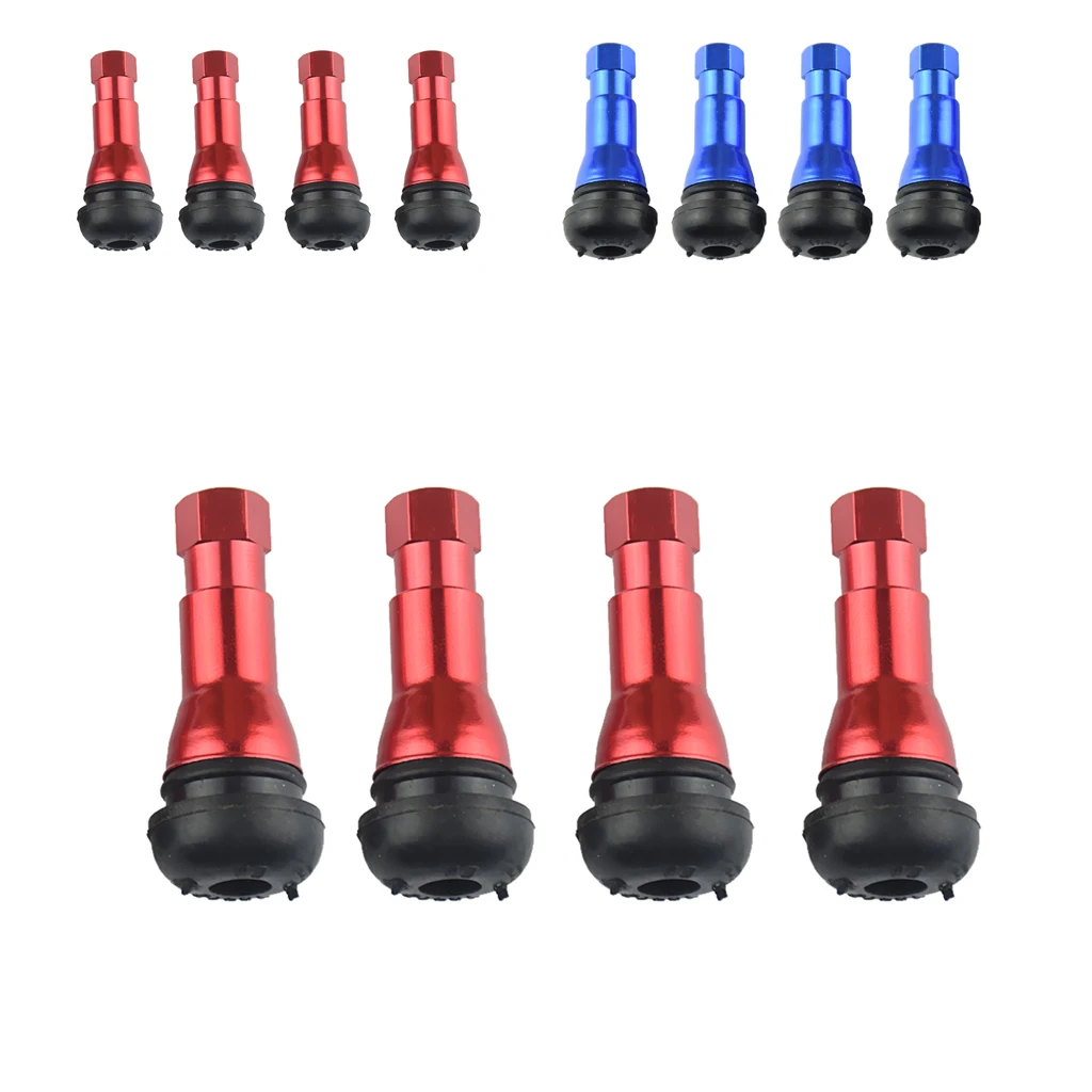 4pcs Red TR413 Car Truck Tire Valve Stems Universal Corrosion Resistant