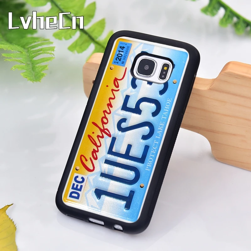 LvheCn США номерные знаки номер чехол для телефона samsung Galaxy S9 S8 S10 Plus Lite S6 S7 Edge S5 Note 7 8 9