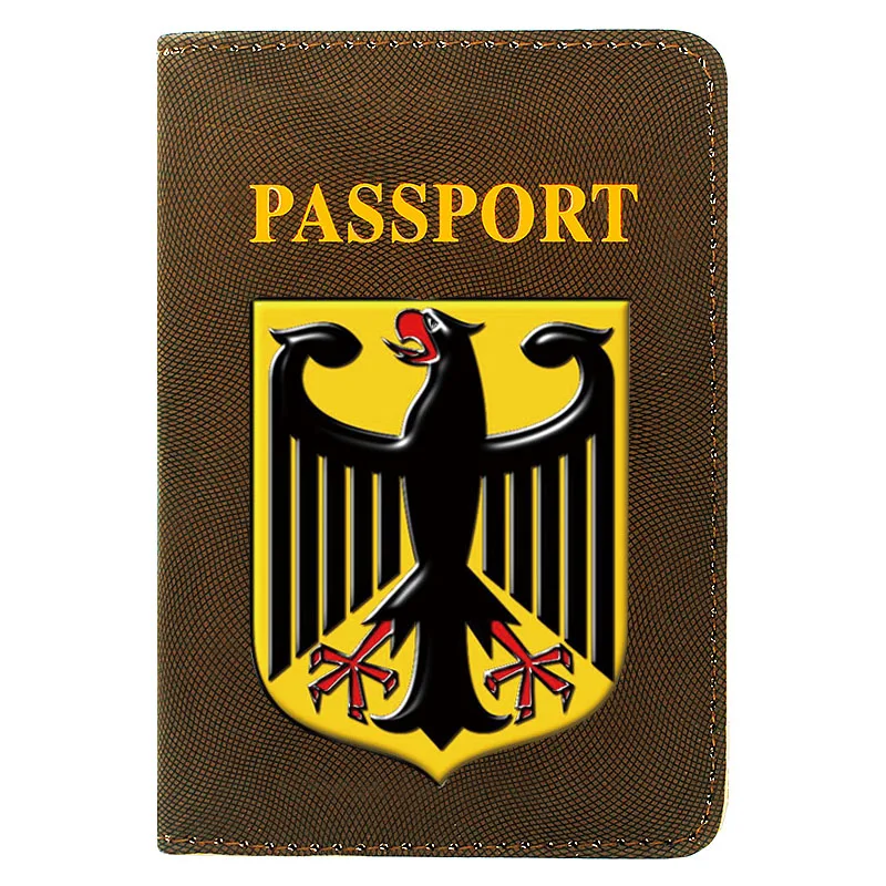 Обложка для паспорта мужчин и женщин дорожная из искусственной кожи с