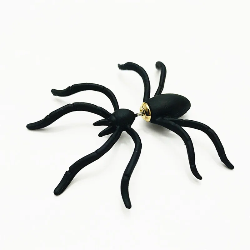 

Spider Earring Black Ear Stud Funny Style Weird Design Earring Punk Jewelry Accessories for Women Men