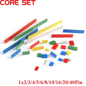

10Pcs 2.54mm Pitch Single row female PCB Female Pin Header Connector Straight Single Row 2/3/4/5/6/8/10/16/20/40Pin socket Board